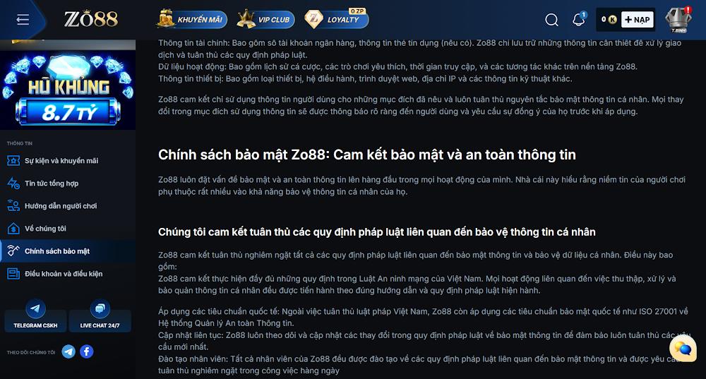 Cam kết an toàn dữ liệu tại địa chỉ chính thức
