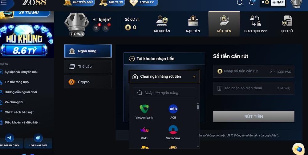 Kiểm tra kỹ thông tin ngân hàng khi rút tiền